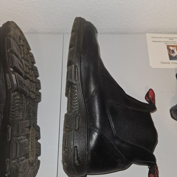 Australian UBBK Redback Men's Bobcat Slip-on Boots Soft Toe 10 AU 11 US 12 BLACk - Picture 11 of 14